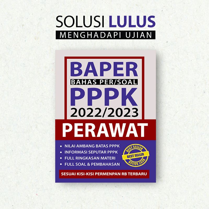 Buku PPPK PERAWAT 2023/2024 - Bahas Per Soal PPPK BIDAN 2023/2024 FULL SOAL PEMBAHASAN