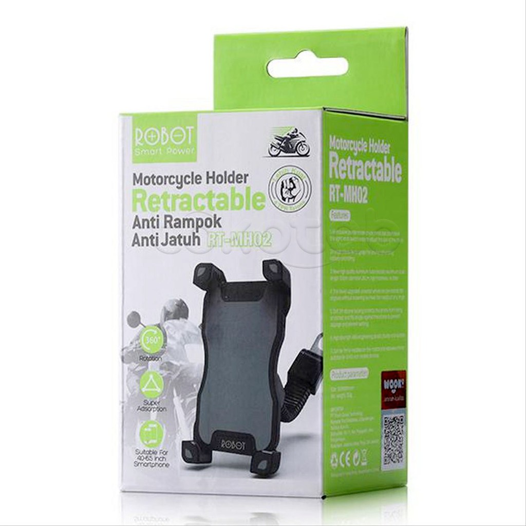 Tokotab - Holder HP Phone Holder ROBOT RT-MH02 untuk Motor