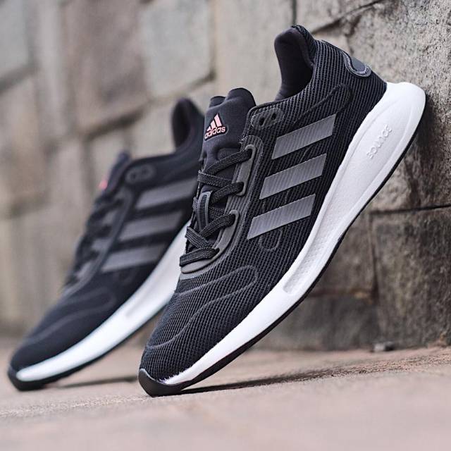 ADIDAS GALAXAR BOUNCE BLACK BLACK WHITE