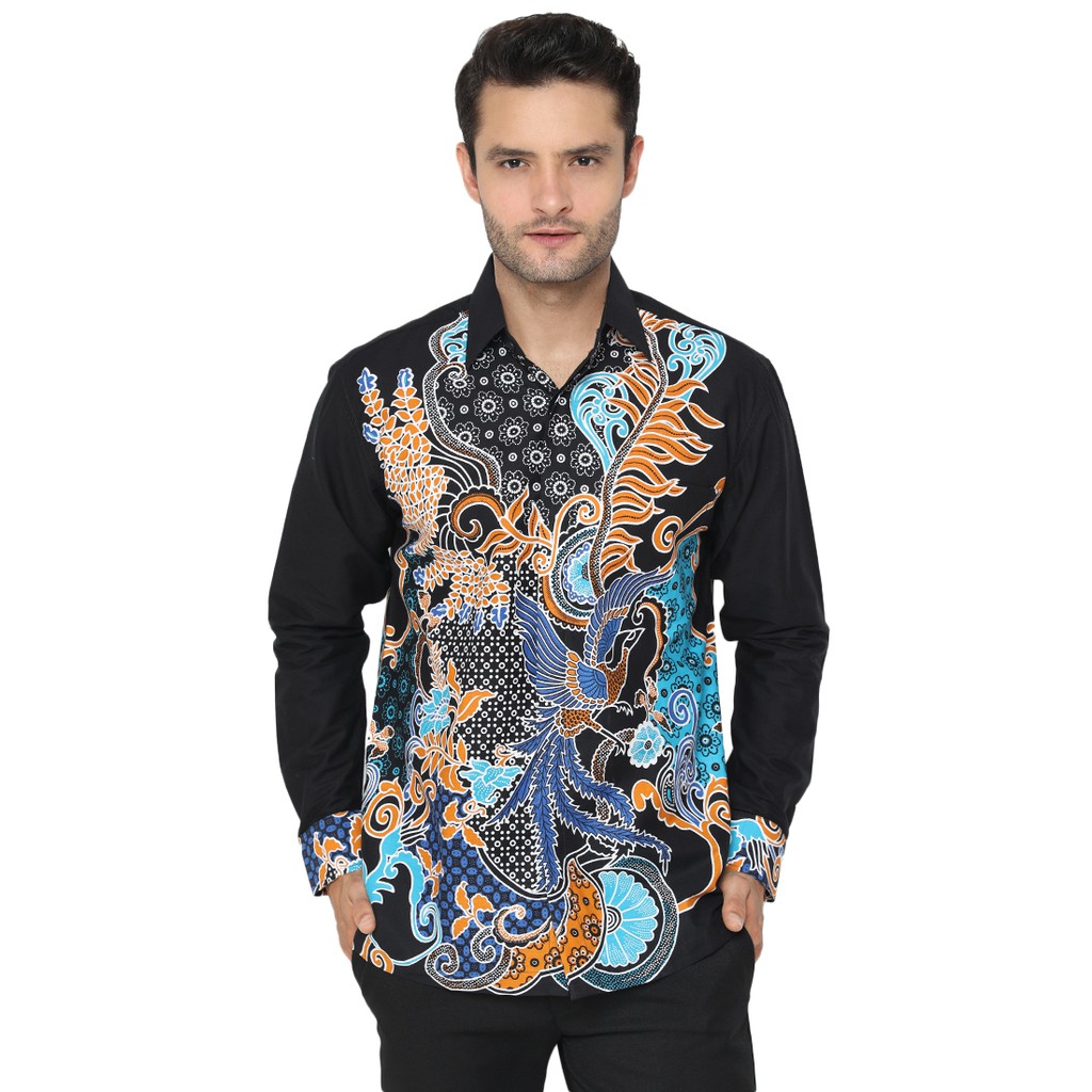 Agrapana Baju Batik Pria Lengan Panjang Batik Premium