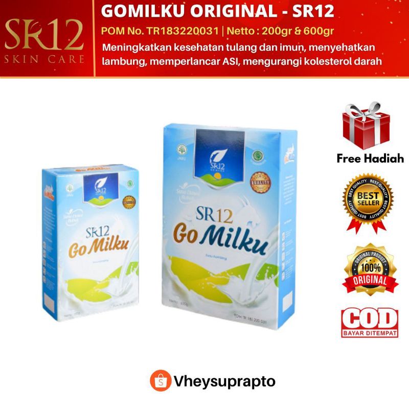 

GOMILKU SR12 SUSU KAMBING / GOMILKU SUSU ETAWA KUALITAS PREMIUM / GOAT MILK
