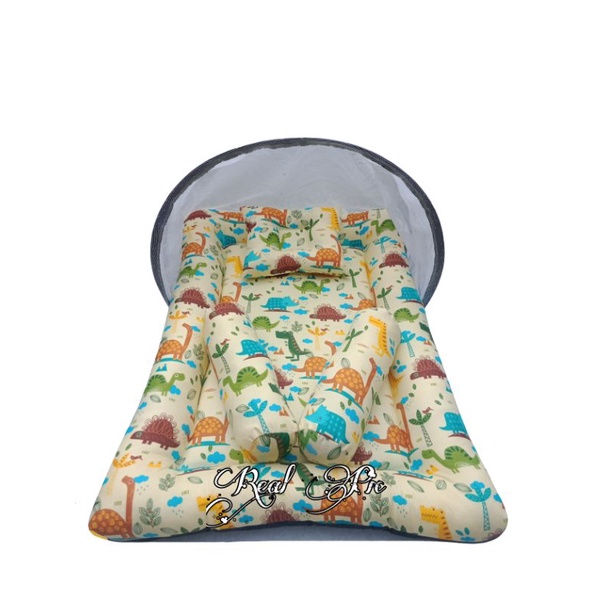 kasur bayi kelambu model kolam pinggiran silikon free 1 set bantal guling