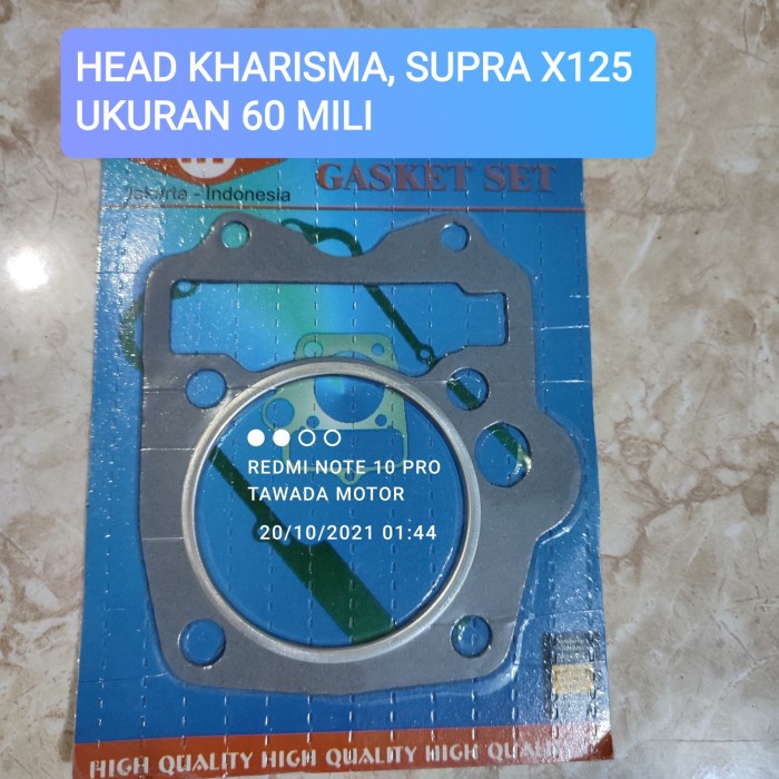 PAKING RACING BLOK HEAD ATAS KHARISMA SUPRA X125 OLD UKURAN 54 - 63