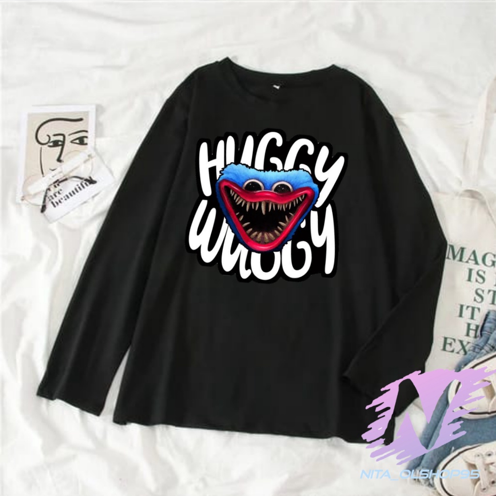 HUGGY WUGGY kaos anak lengan panjang huggy wuggy baju anak poppy playtime