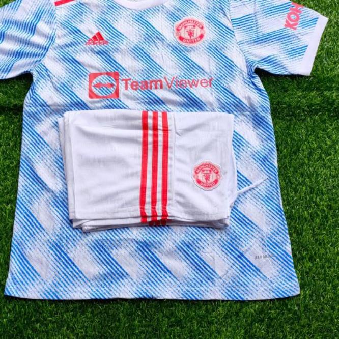➸ Setelan Jersey Manchester_United MU 3RD Home Away 2020 2021 Grade Ori Import Baju Bola ✹