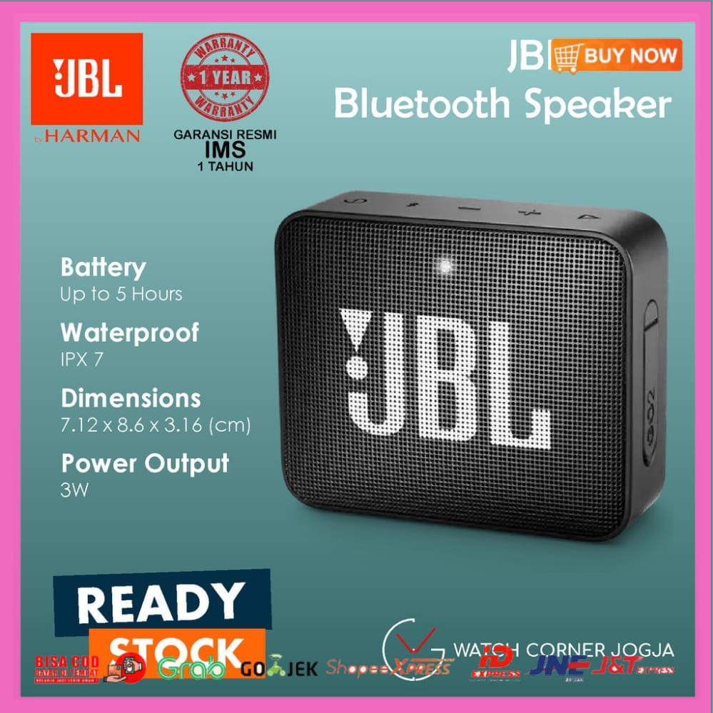    cod aktif    termurah     musik box bluetooth jbl go 2 speaker bluetooth jbl go 2 full bass asli
