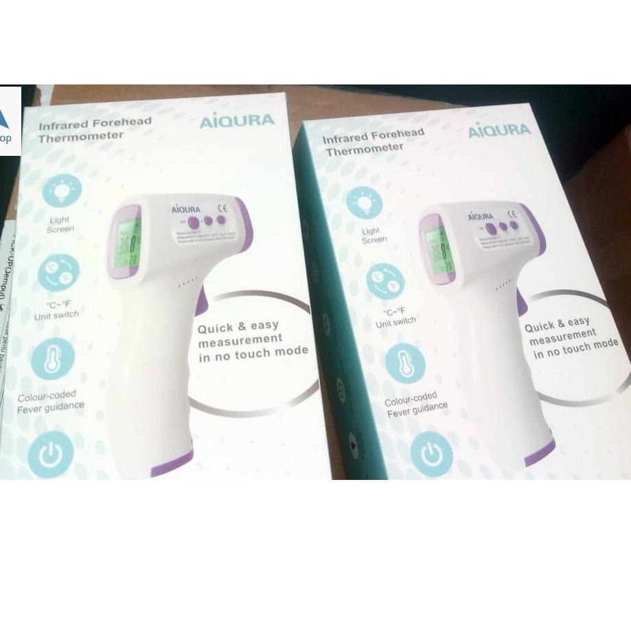 ✿ Thermometer Infrared Termometer Termogun 3 warna LED AIQURA ✫