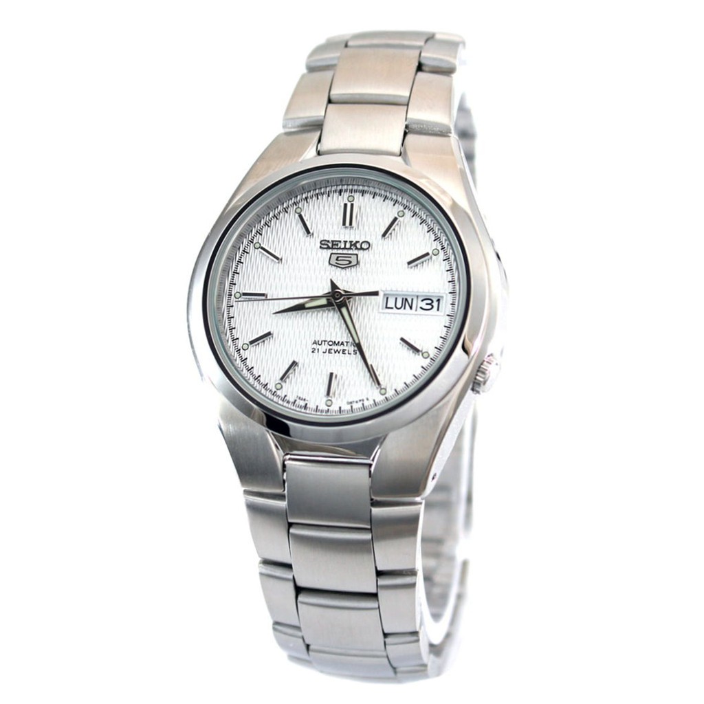 Seiko 5 SNK601K1 Automatic White Dial - Jam Tangan Pria SNK601