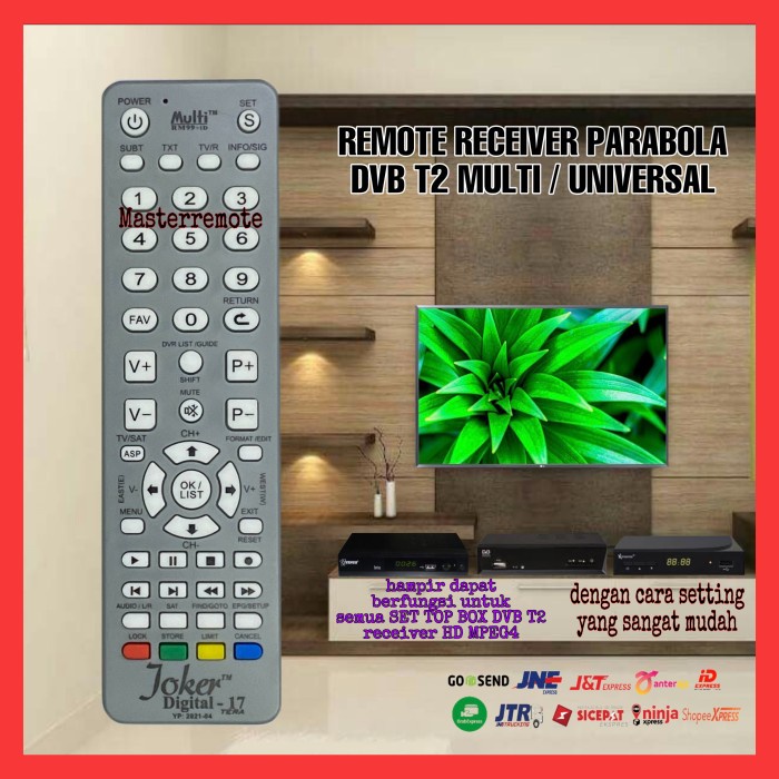 Remot Remote Receiver / Set Top Box Multi Joker Digital 17 #98