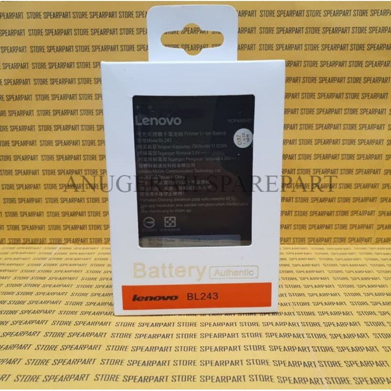 Batre Battery Baterai Lenovo A7000-BL243 Original