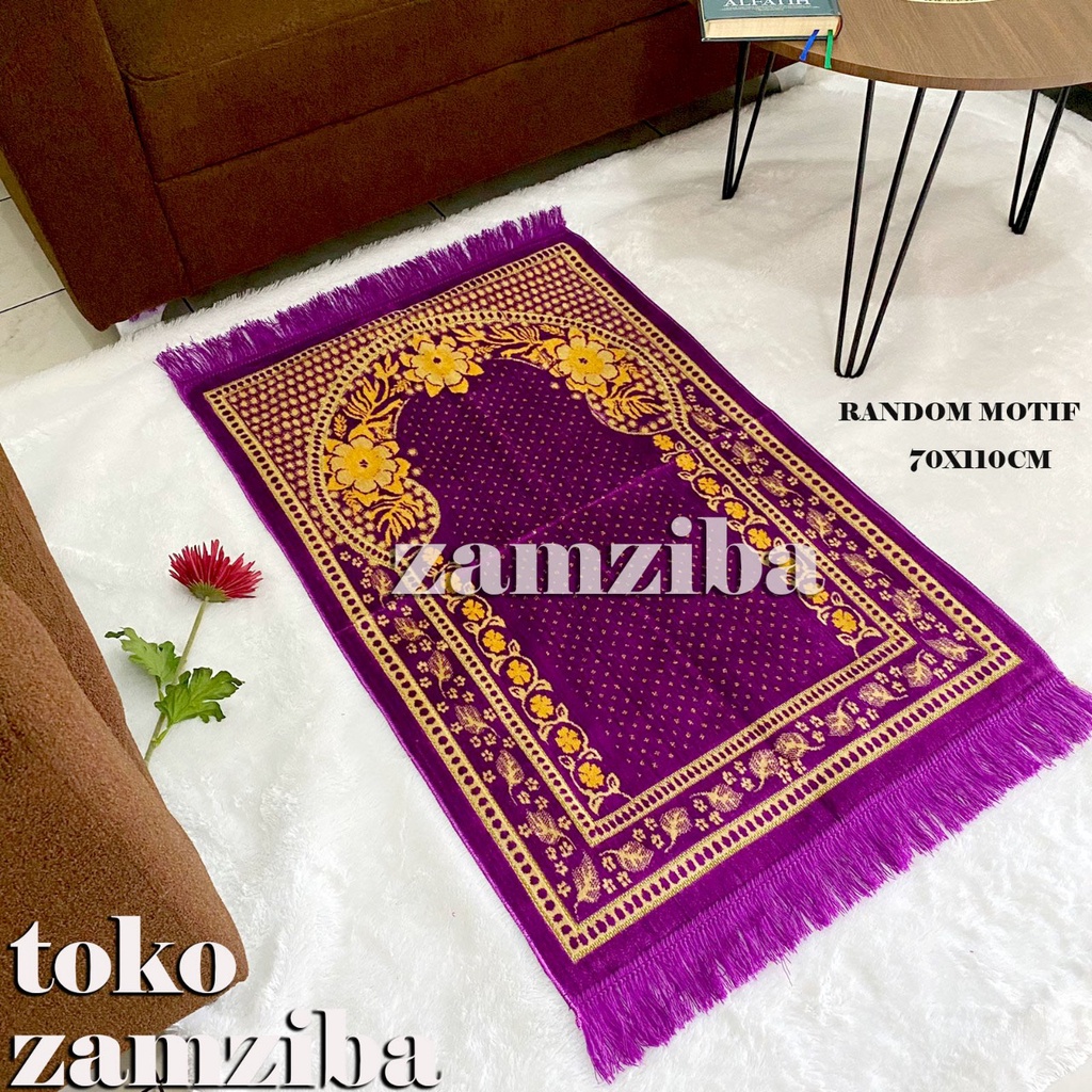 Sajadah Turki Turkey Jumbo Besar Bulu Tebal Motif 70 cmx110 cm