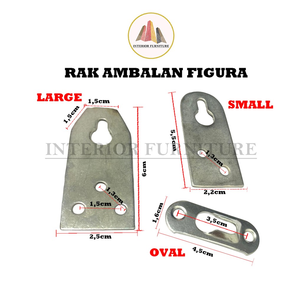 Plat Gantungan Pigura / Plat Gantungan Ambalan / Pigura Oval