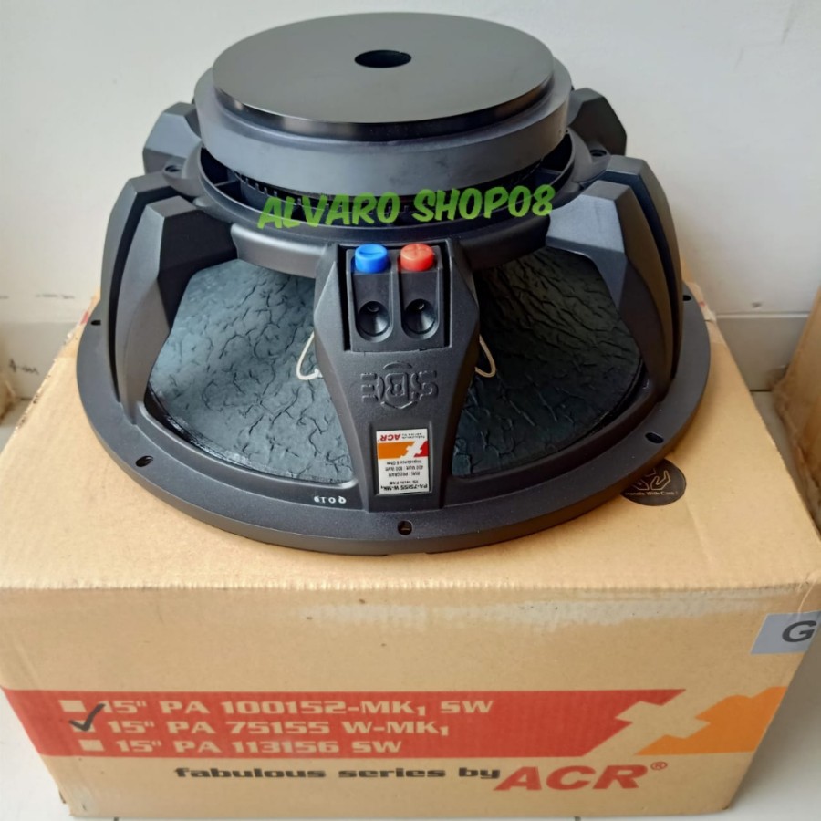 Speaker Full Range 15 15 inch PA 75155 M Fabulous ACR 800 Watt 800W