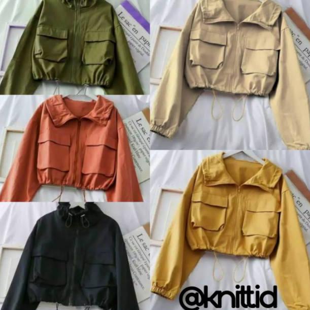 [Art. BG0401G] Sury Jaket Crop Wanita Trendy - Jaket Wanita - Jaket Crope Wanita Terlaris Spesial  K