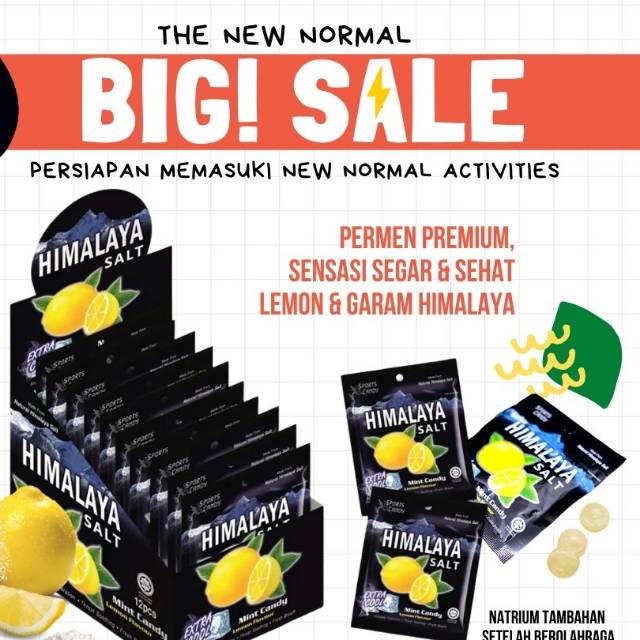 

TERMURAH Permen Himalaya Salt Lemon Flavour Mint Candy