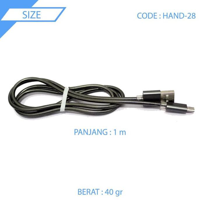 Kabel Charger Kabel Besi Tali Sepatu Data Cable Fast Charging Hand 28