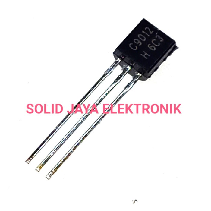 Jual TRANSISTOR C9012 2SC9012 C 9012 2SC 9012 TR C-9012 PNP TRANSISTOR ...