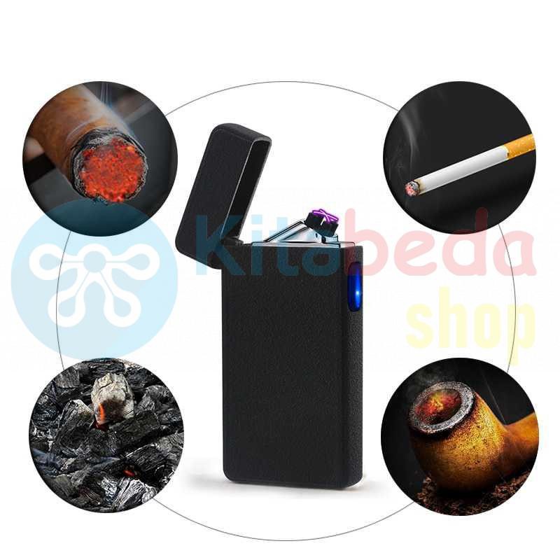 Korek Api Elektrik Recharge - Lcfun F1300015 [Hitam]