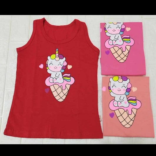 TANKTOP ANAK PEREMPUAN / TANKTOP ANAK CEWE / TANK TOP ANAK MOTIF / SINGLET ANAK PEREMPUAN/ SINGLET