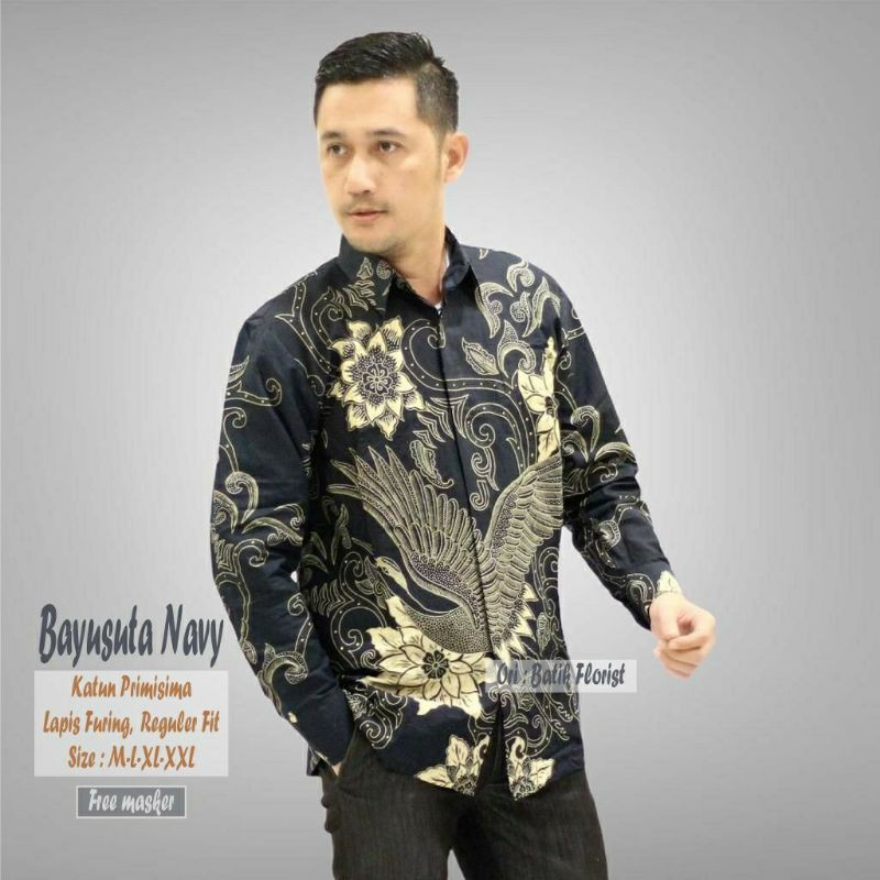 motif Baju Batik Pria Terbaru BAYUSUTA ORIGINAL BY FLORIST BSO OFFICIAL