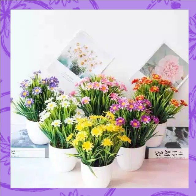 BUNGA RUMPUT PLASTIK/ ORNAMEN TANAMAN RUMPUT MURAH/ BUNGA PLASTIK/ DEKORASI RUMAH MINIMALIS