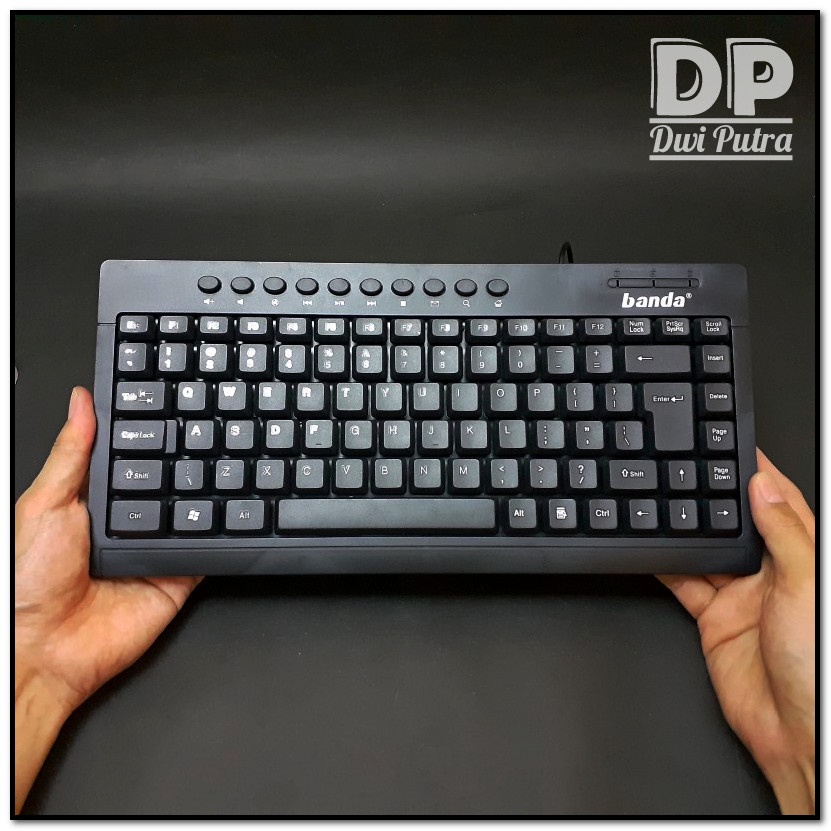 KEYBOARD MINI BANDA K-1000 USB // RINGAN TIPIS OFFICE MULTIMEDIA LAPTOP NOTEBOOK KOMPUTER // K1000