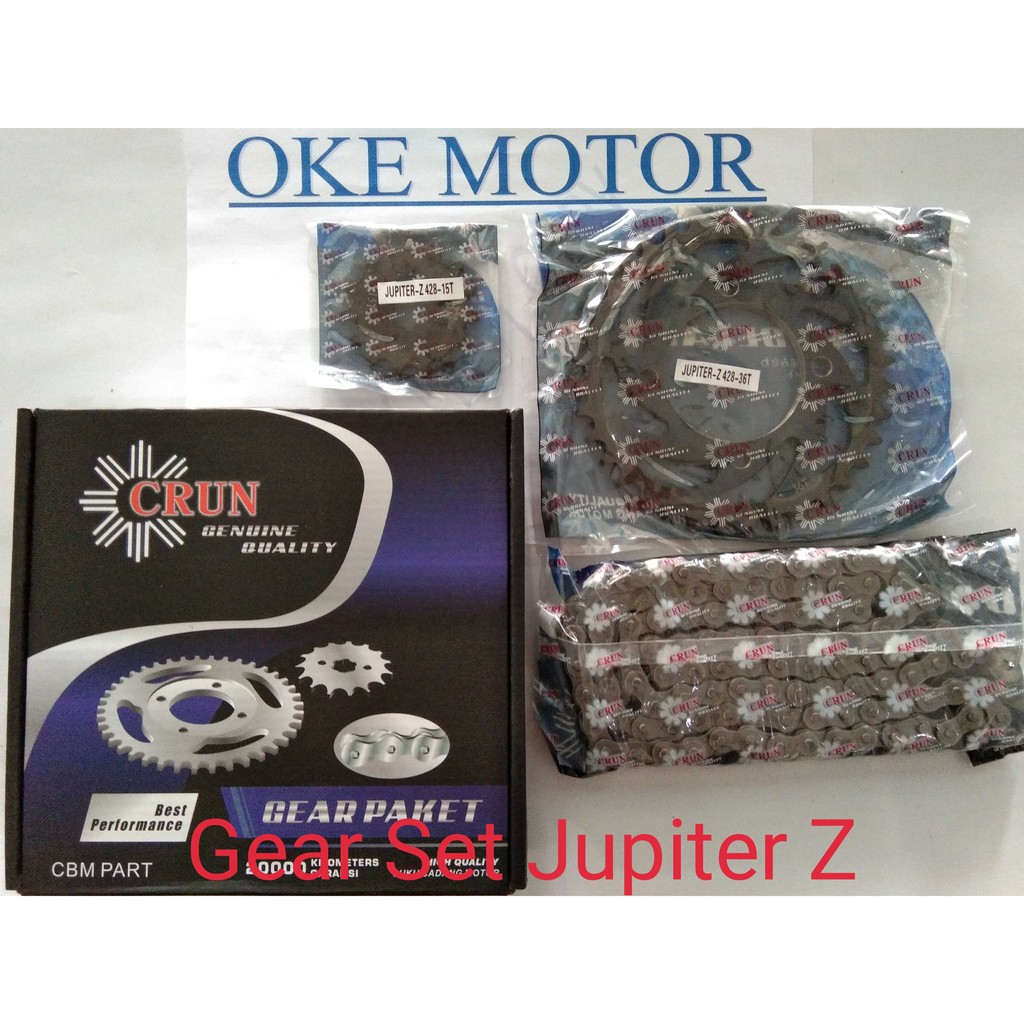 Gear set gir paket motor Jupiter Z