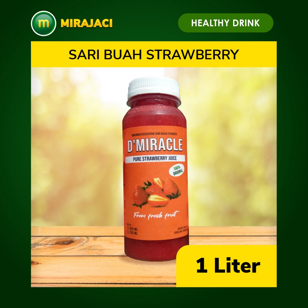 

sari buah d'Miracle/saribuah straberry/pure stroberry Bandung