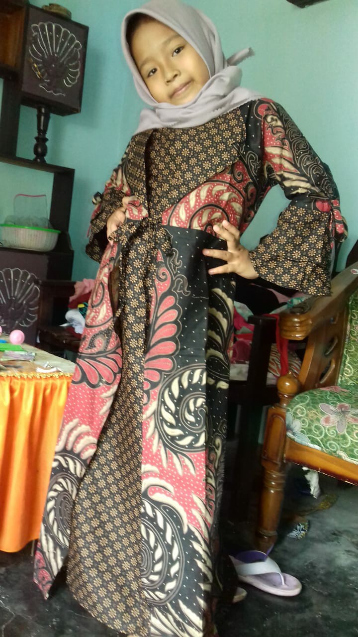 Couple Batik Keluarga Gamis Lonceng Model Jazz Gamis Jazzy Couple Gamis Batik Kerah Jazz Batik Murah