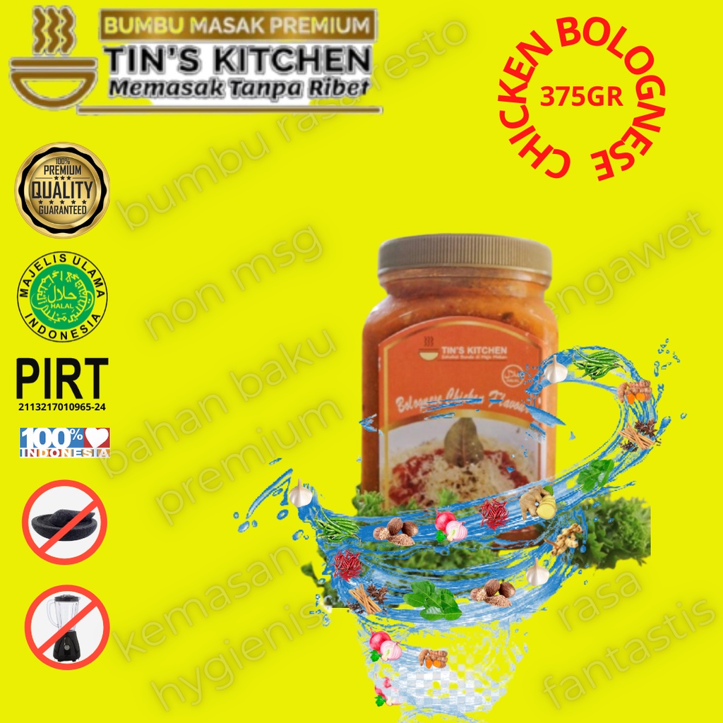 

Saus Pasta Instan Chicken Bolognese Sauce 375GR Tins Kitchen