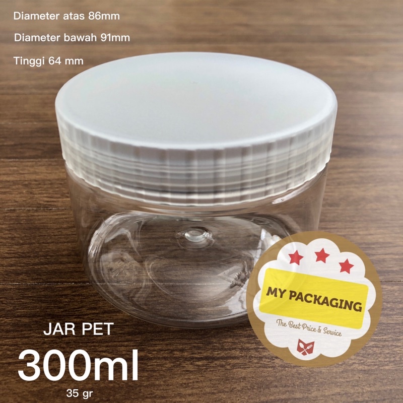 5pcs - Toples Tabung Silinder 300ml | Jar Plastik 300 ml