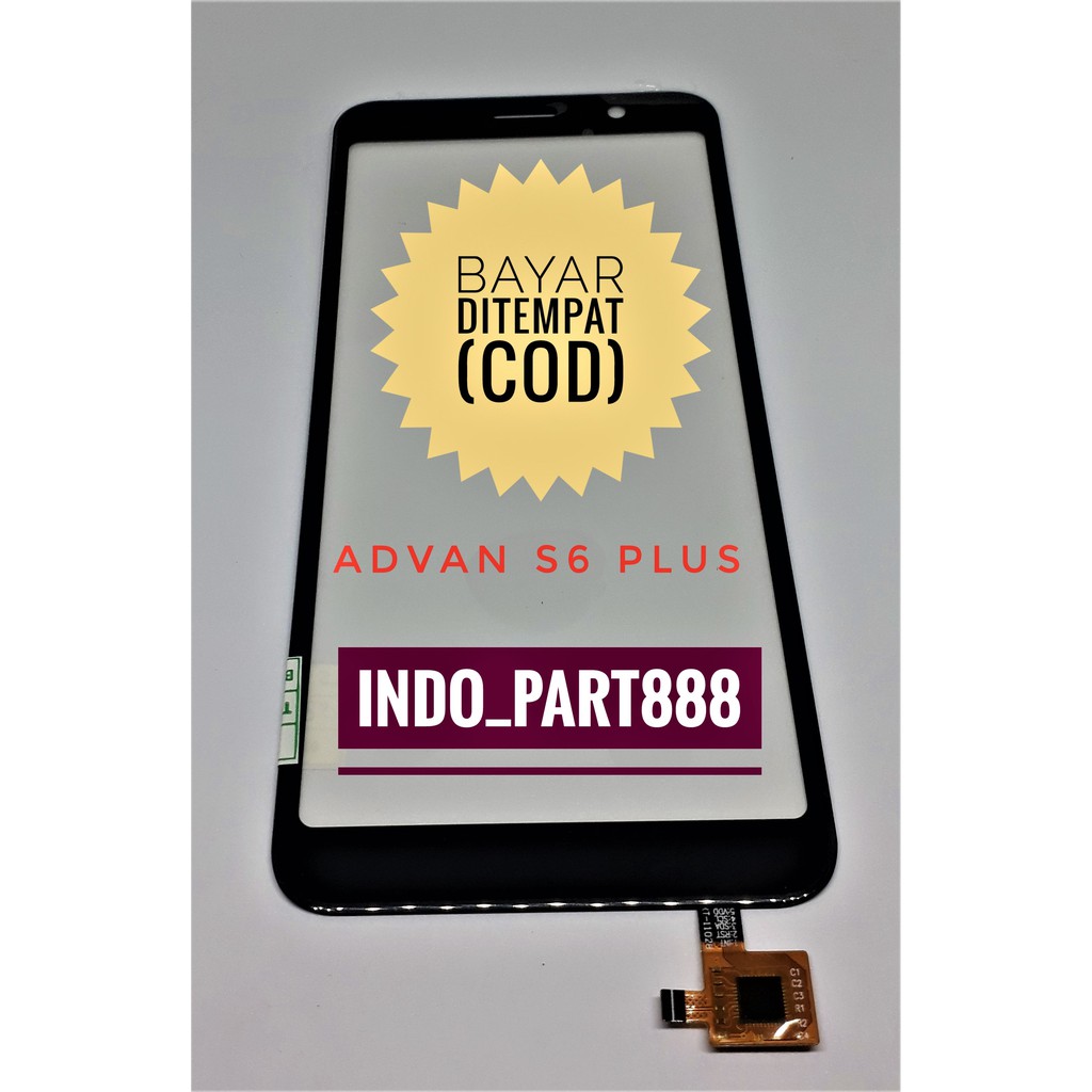 Touchscreen / Layar Sentuh / ADVAN S6 PLUS / HITAM
