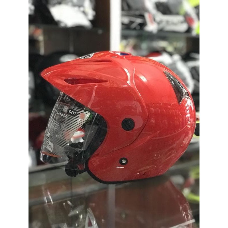 Helm Half Face INK Cx 22 Red Ferarri / Merah Cabe