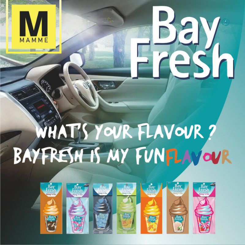 BayFresh Hang n Go / Bay Fresh Pengharum Mobil dan Ruangan Gantung / Car Freshener Parfum Mobil