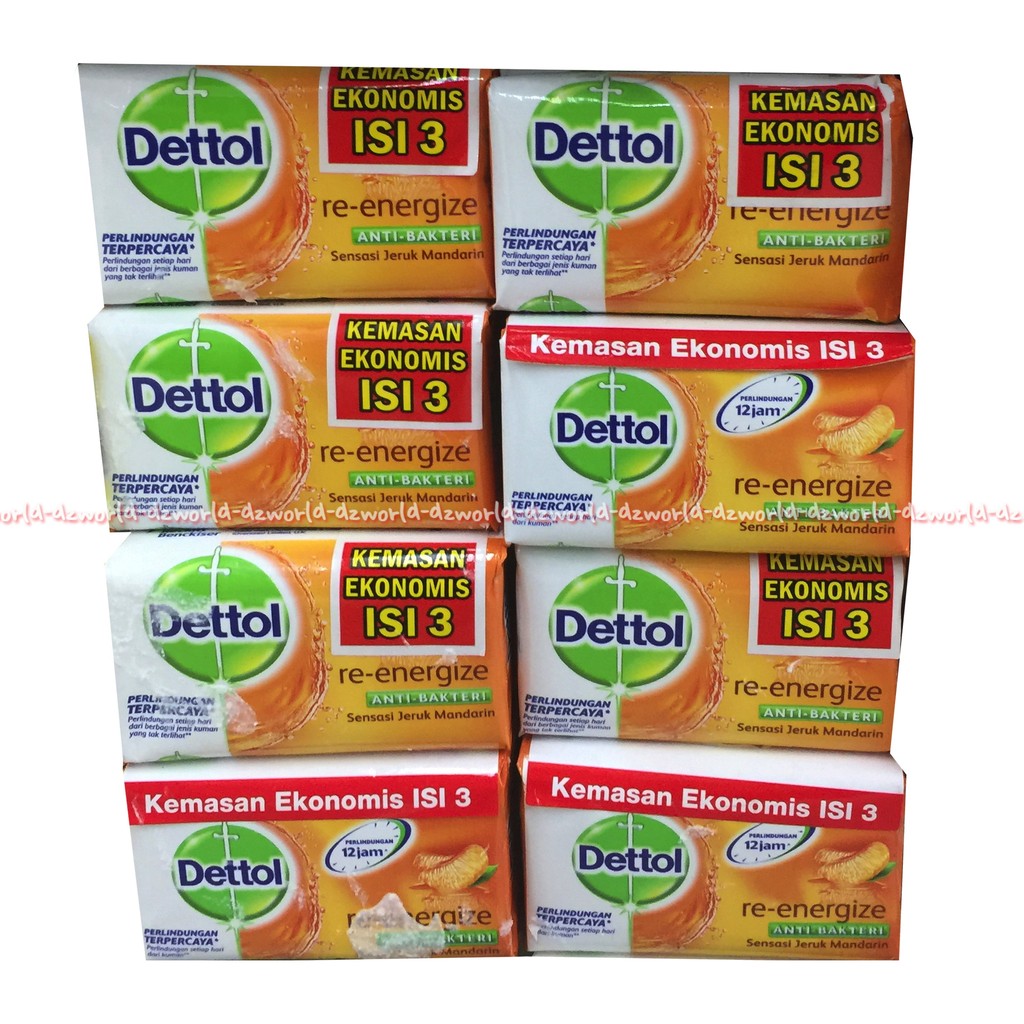 Dettol Sabun Mandi Radiance 3pcs Kemasan Ekonomis isi 3pcs 65ml Detol Bar Soap
