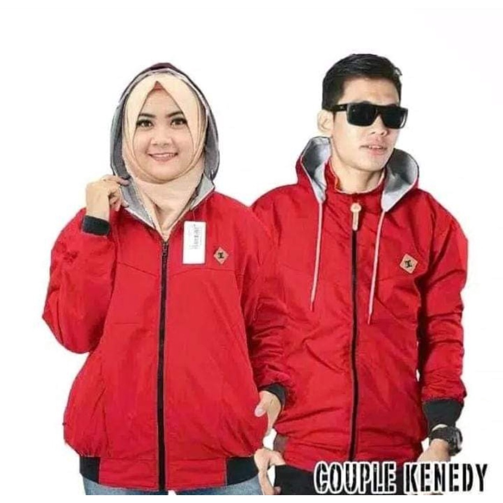 Harga Sepasang (2pcs) Jaket Couple Pria Wanita | Jaket Bolak Balik | Size M-L-XL-XXL