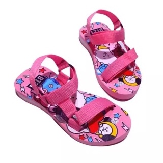 Sandal Gunung Anak Perempuan Motif BTS