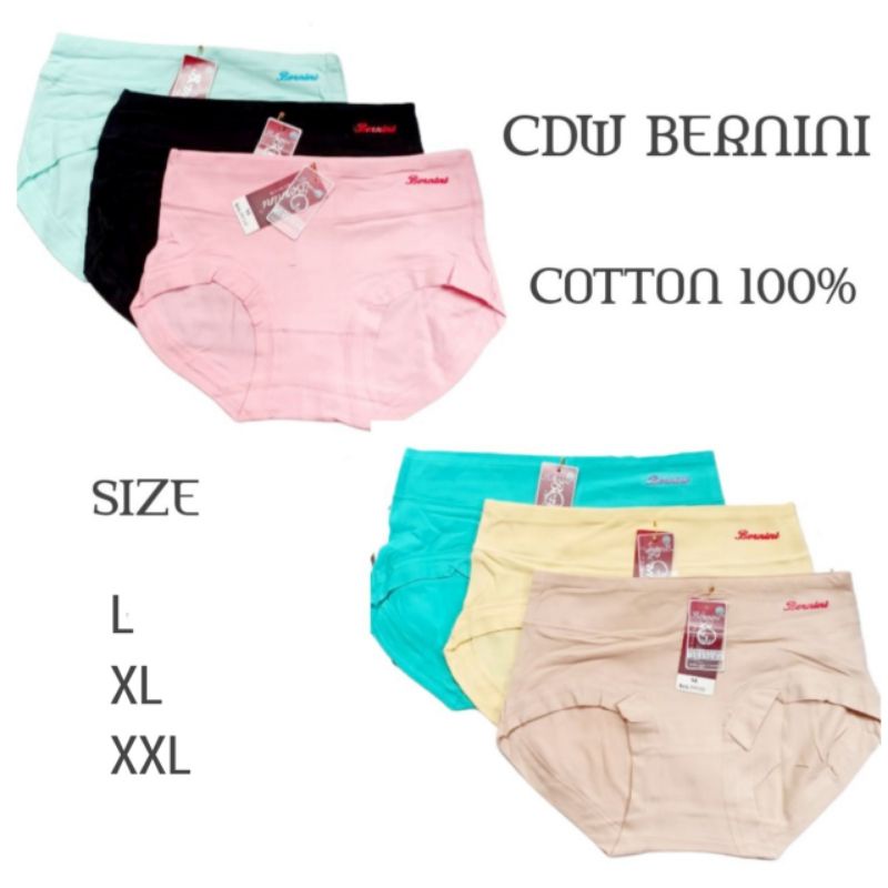 CD WANITA KATUN / CDW BERNINI / CELANA DALAM POLOS CLASSIC BRIEFS