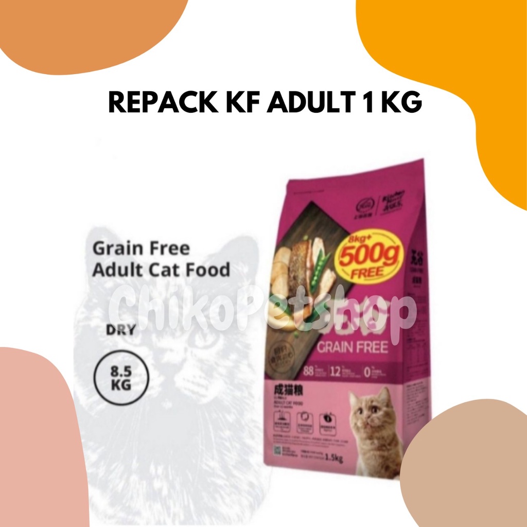 Makanan Kucing KITCHEN FLAVOUR ADULT  KF Adult Kemasan 1 Kg