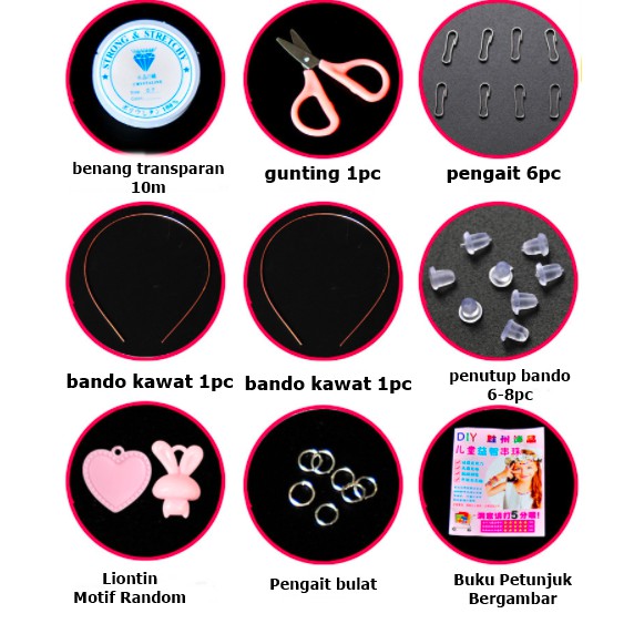 Mainan Edukasi Anak Paket Meronce Manik Set