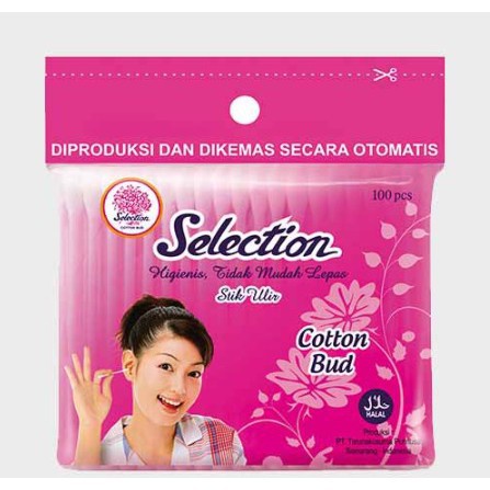 Korek Kuping Dewasa isi 100 pcs Selection Cotton Bud Refil Pembersih telinga