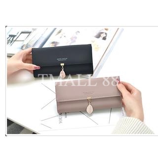 ♥TMALL88♥ DOMPET PANJANG LIPAT TIPIS WANITA / GANTUNGAN DAUN CANTIK / MURAH