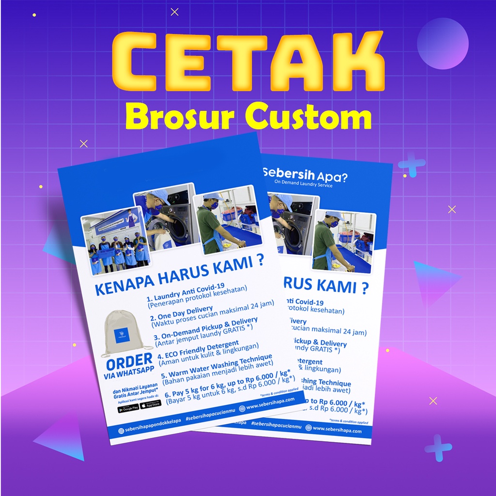 

Paket Hemat - Brosur Bahan Art paper 120- 2 sisi - Size A5 1 Rim