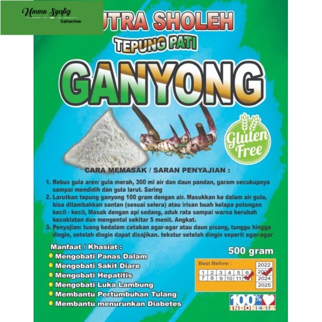 

Tepung Ganyong asam lambung Tepung Pati ganyong 500 gr arrowot tepung