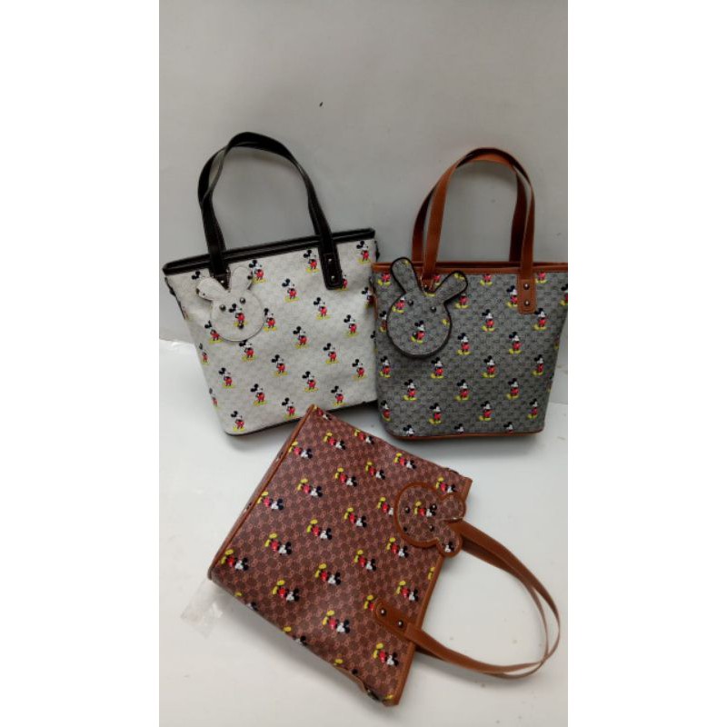 PTM-tas tote wanita motif mickey