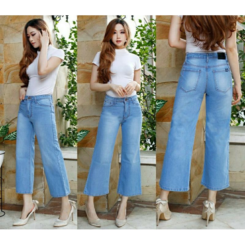 KULOT JEANS // PREMIUM QUALITY (BUKAN BAHAN TIPIS) BAHAN JEANS NON STRECH SIZE 28 - 30