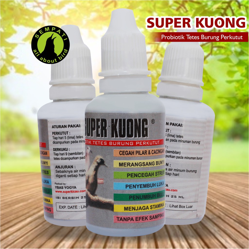 Super Kuong Super Kicau Obat Burung Sakit Cacingan Stress Luka
