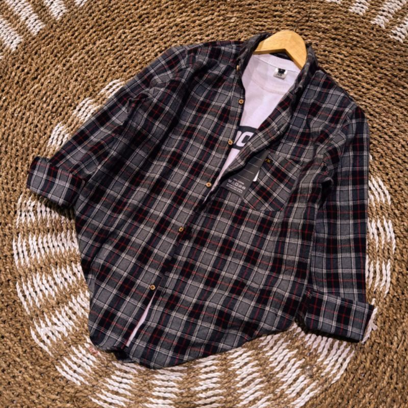 KEMEJA FLANEL PRIA KEMEJA FLANEL WANITA KEMEJA FLANEL DISTRO LENGKAN PANJANG-Fl6