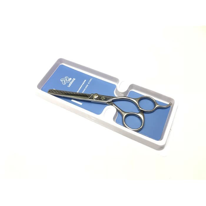 Gunting SASAK Potong Rambut Full Stainless Steel Berkualitas Leicheng Hairdressing Scissors Pro