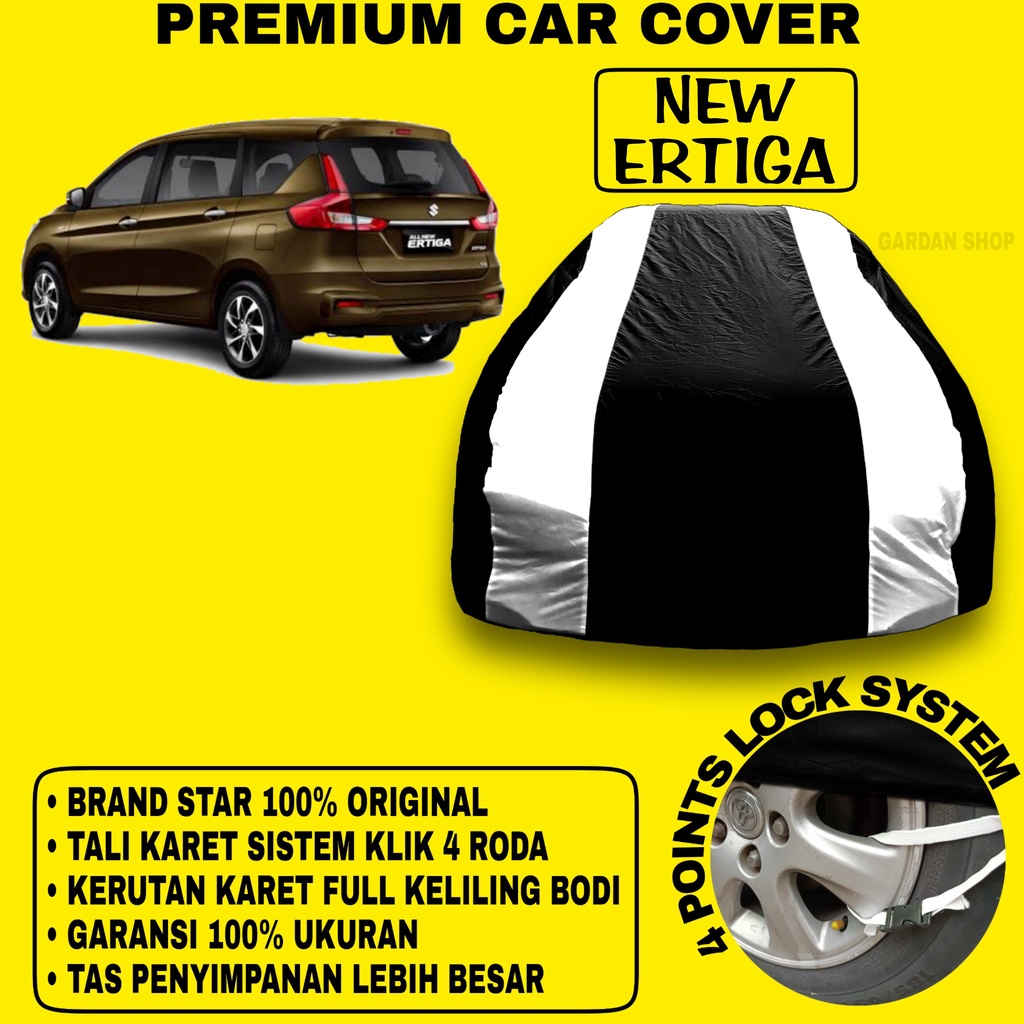 Body Cover NEW ERTIGA Sarung Strip SILVER Penutup Pelindung Bodi Mobil New Ertiga PREMIUM